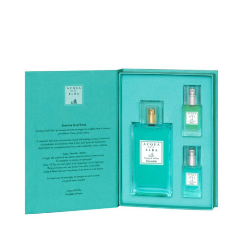 ACQUA DELL'ELBA GIFT SET ESSENZA DI UN ISOLA SMERALDO 100ML+ALTROVE 15ML+ACQUA 15ML