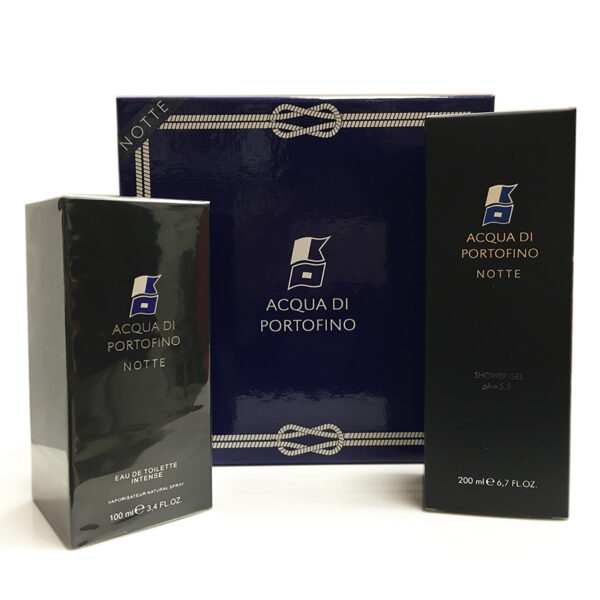 ACQUA DI PORTOFINO NOTTE GIFT SET 100ML SPRAY EAU DE TOILETTE INTENSE + SHOWER GEL 200ML