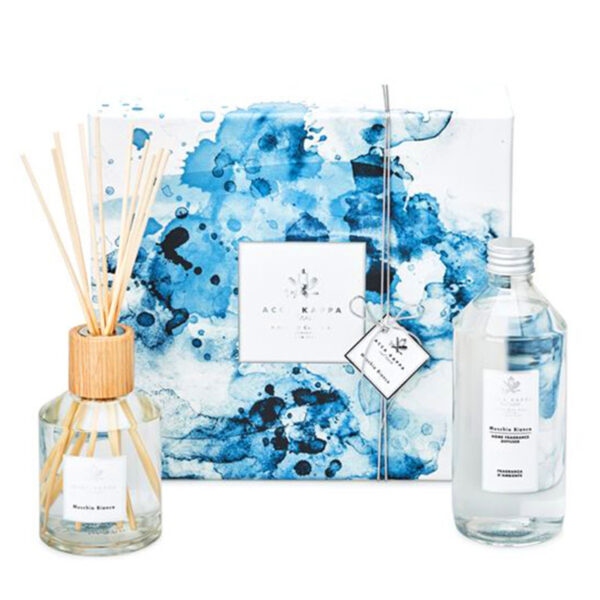 ACCA KAPPA  MUSCHIO BIANCO SET REGALO FRAGRANZA D'AMBIENTE 250ML + RICARICA 500ML + MIDOLLINI