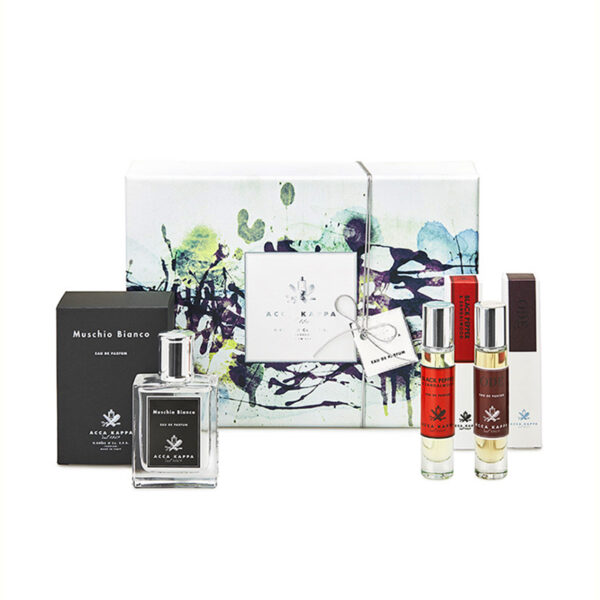 ACCA KAPPA MUSCHIO BIANCO SET REGALO EDP MUSCHIO BIANCO 50ML + EDP BLACK PEPPER & SANDALWOOD 15ML + EDP ODE 15ML