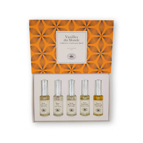 LA MAISON DE LA VANILLE GIFT BOX VANILLES DU MONDE COLLECTION CONTINENTAL SPIRIT EDP SPRAY 5X15ML