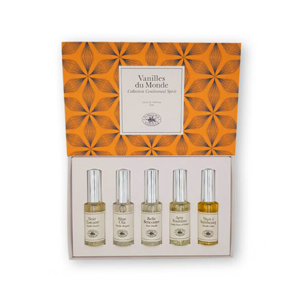 LA MAISON DE LA VANILLE GIFT BOX VANILLES DU MONDE COLLECTION CONTINENTAL SPIRIT EDP SPRAY 5X15ML