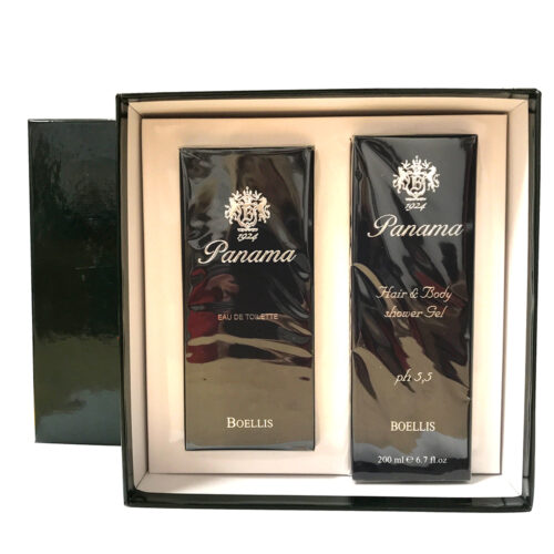 GIFT SET BOELLIS NAPOLI PANAMA 1924 PANAMA POUR HOMME 100ML SPRAY EDT + SHOWER GEL 200ML