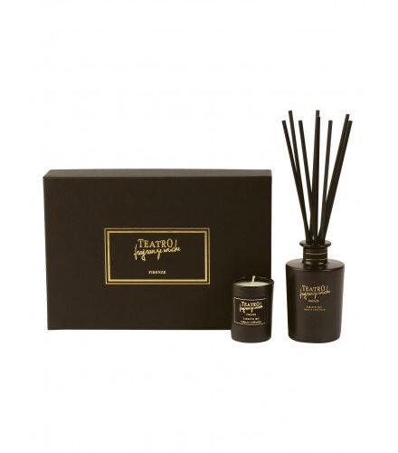 TEATRO FRAGRANZE UNICHE COFANETTO MINI SINFONIA TABACCO 1815 FRAGRANZA AMBIENTE 100ML + CANDELA 40GR.