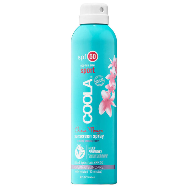 COOLA ECO LUX SPORT SPF 50 GUAVA MANGO SUNSCREEN SPRAY 236ML
