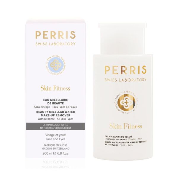 PERRIS SWISS LABORATORY SKIN FITNESS BEAUTY MICELLAR WATER MAKE-UP REMOVER 200ML