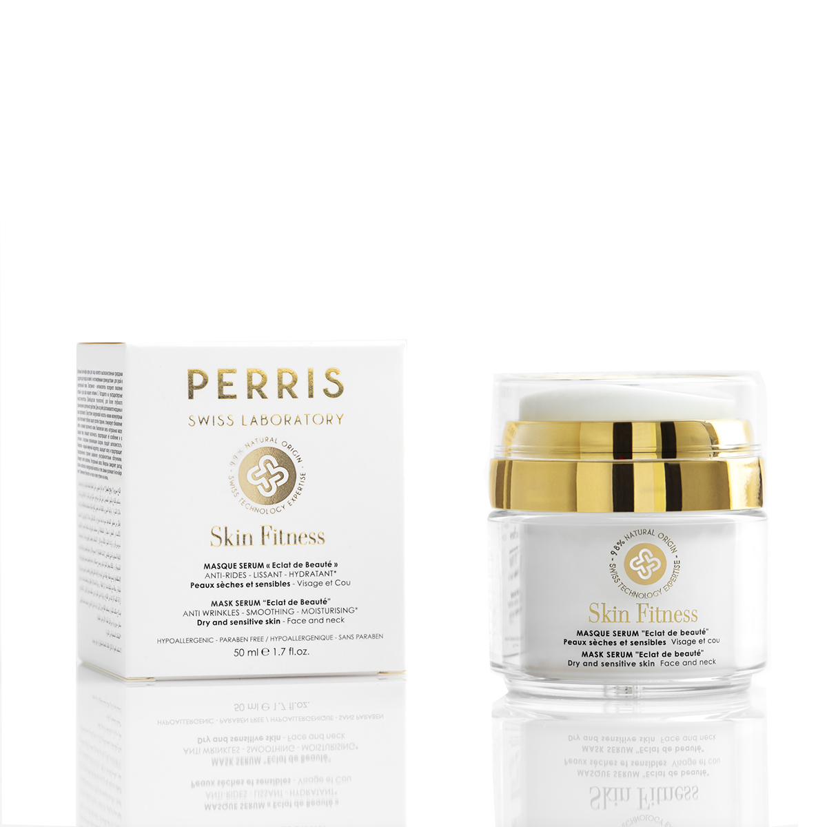 PERRIS SWISS LABORATORY SKIN FITNESS MASK SERUM ECLAT DE BEAUTE 50ML
