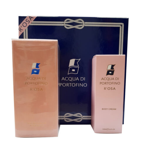 ACQUA DI PORTOFINO R'OSA GIFT SET 100ML SPRAY EAU DE PARFUM SENSUELLE + BODY CREAM 100ML