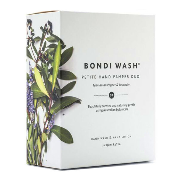 BONDI WASH PETITE HAND PAPER DUO TASMANIAN PEPPER & LAVENDER 2X250ML