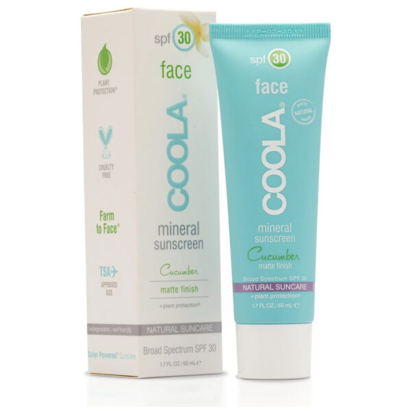 COOLA FACE MINERAL SUNSCREEN SPF 30 CUCUMBER MATTE FINISH 50ML