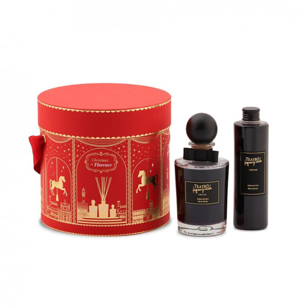 TEATRO FRAGRANZE UNICHE CAPPELLIERA - NERO DIVINO -  STICK 250ML + REFILL 250ML