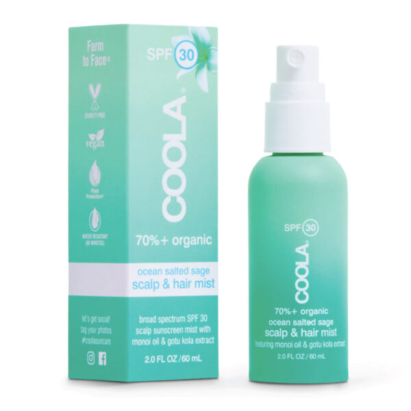 COOLA SCALP & HAIR MIST SUNSCREEN OCEAN SALTED SPRAY SPF 30 60ML