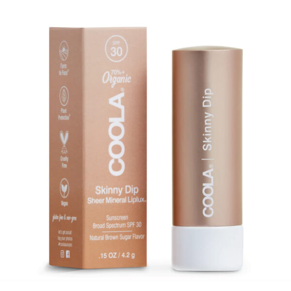 COOLA MINERAL LIPLUX SKINNY DIP ( Color Sheer tint) SPF 30 4.2G