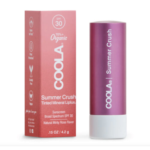 COOLA MINERAL LIPLUX SUMMER CRUSH ( Color Dark Pink) SPF 30 4.2G