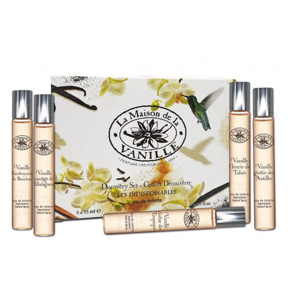 LA MAISON DE LA VANILLE  DICOVERY SET LES INDISPENSABLES EAU DE TOILETTE SPRAY 5X15ML