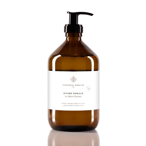 ESSENTIAL PARFUMS DIVINE VANILLE LIQUID BODY E HAND SOAP 500ML