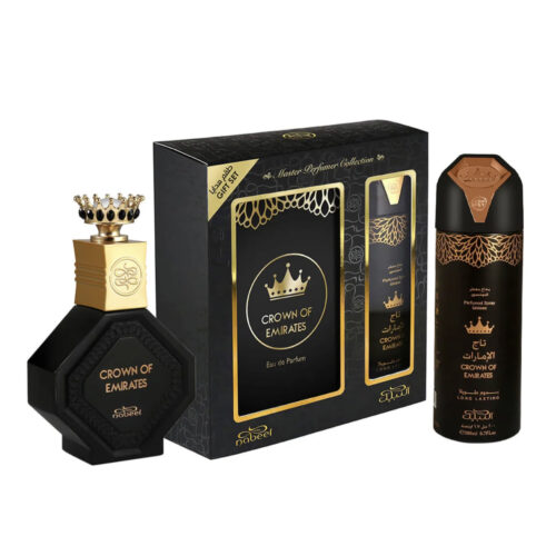 NABEEL PERFUMES CROWN OF EMIRATES GIFT SET 100ML EAU DE PARFUM + 200ML BODY SPRAY