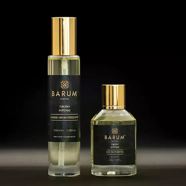BARUM PARFUM CRONO INTENSE 100ML SPRAY EAU DE PARFUM + ELISIR AROMATIZZATO - OLIO CORPO 100ML SPRAY