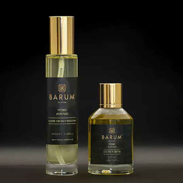 BARUM PARFUM PETRO INTENSE 100ML SPRAY EAU DE PARFUM + FLAVOURED ELIXIR - BODY OIL 100ML SPRAY