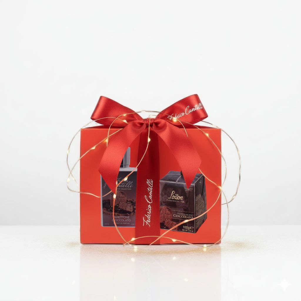 FEDERICO CANTELLI PANETTONE CIOCCOLATO LIMITED EDITION 100ML SPRAY EXTRAIT DE PARFUM con PANETTONE CIOCCOLATO LOISON 100 gr. in OMAGGIO